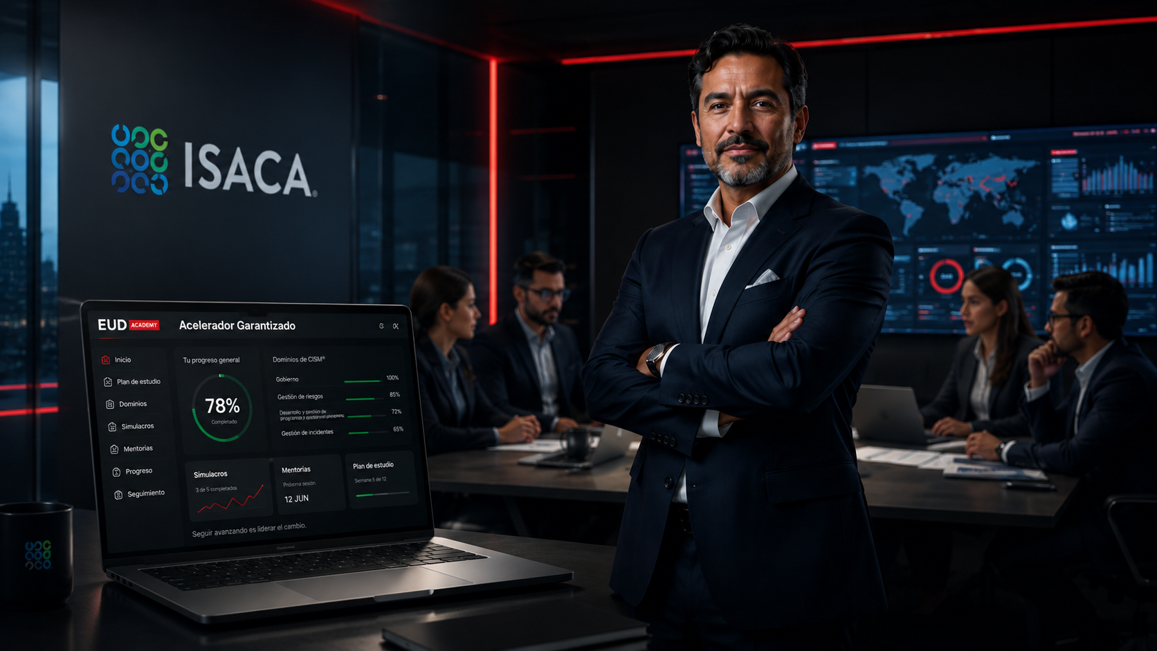 Acelerador Garantizado CISM EUD Academy con respaldo ISACA